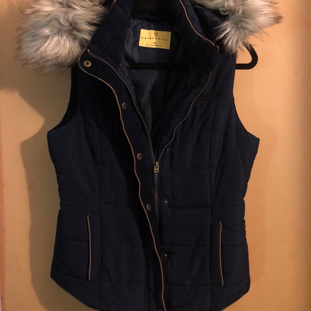Navy blue vest